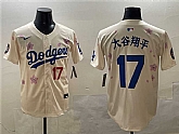 Men's Los Angeles Dodgers #17 Ohtani Cream 2025 Tokyo Series Limited Stitched Jersey,baseball caps,new era cap wholesale,wholesale hats